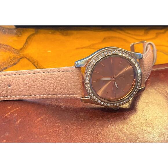 Women's 40mm Rose Gold Tone Charming Charlie Watch, Crystal Accents - Picture 2 of 3